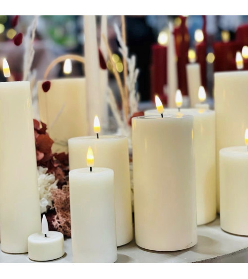 Ensemble de bougies Led en cire