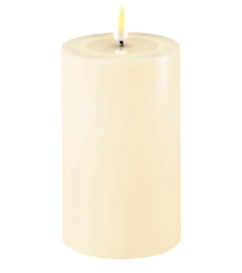 Bougie Led en cire - Ivoire 7.5x12.5 cm