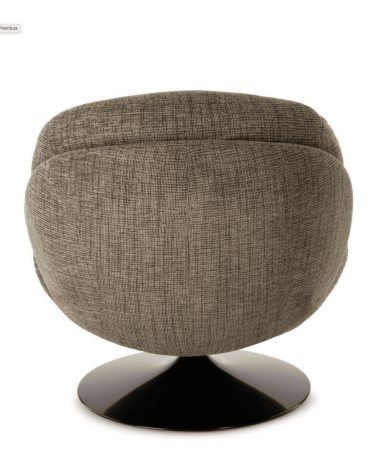 Fauteuil pivotant vintage vert mousse