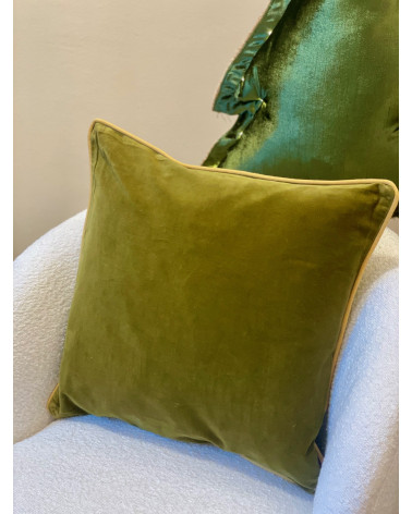 Housse de coussin velours - Vert 50x50