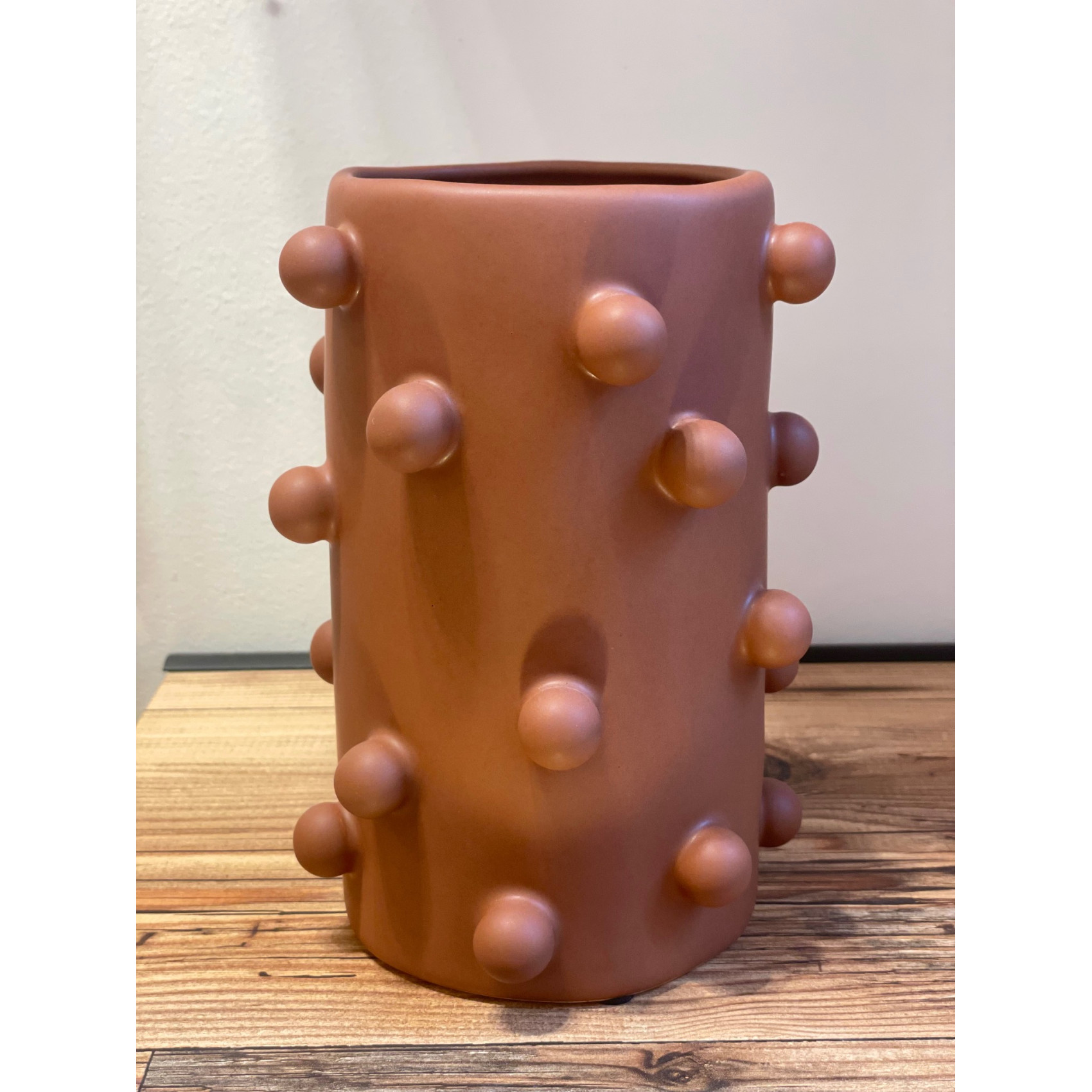 Vase décoratif design terracotta pour décoration intérieure et fleurs séchées-HOMEDÉCO by Béa