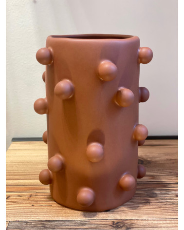 Vase décoratif design terracotta pour décoration intérieure et fleurs séchées-HOMEDÉCO by Béa