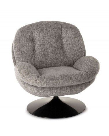 Fauteuil pivotant vintage vert mousse
