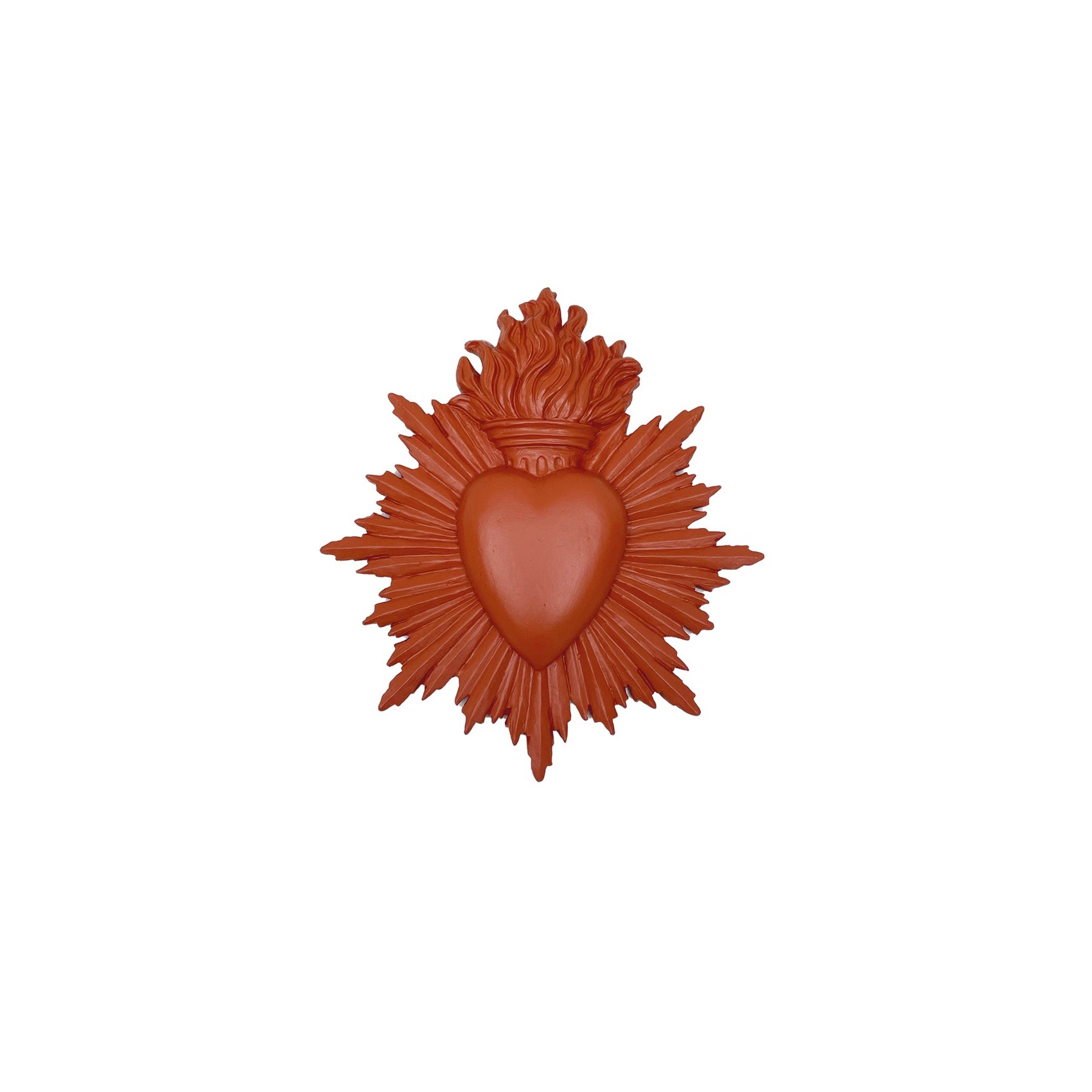 Ex-voto en résine coloris terracotta naturel pour décoration bohème chic.