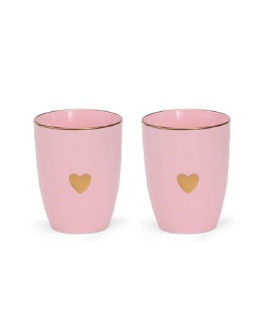 Set de 2 tasses rose