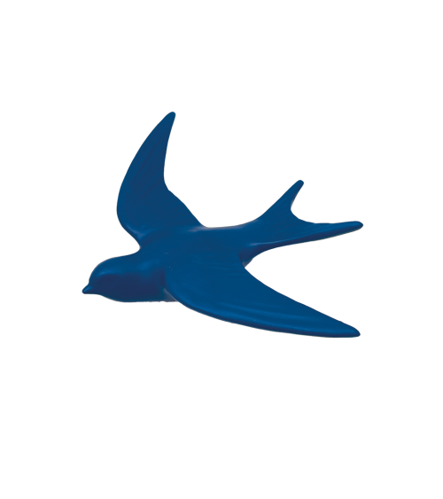 décoration mural hirondelle bleue marine oiseau design