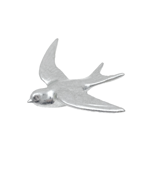 décoration murale hirondelle argenté oiseau design