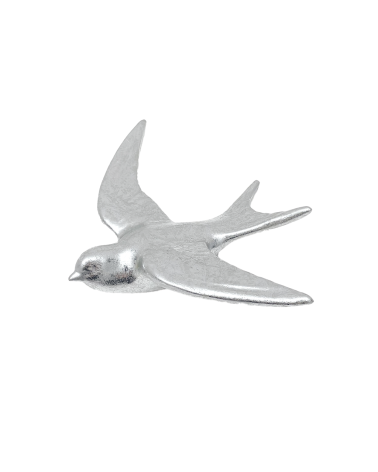 décoration murale hirondelle argenté oiseau design
