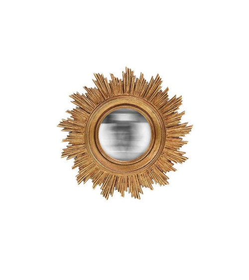 Miroir soleil doré vintage