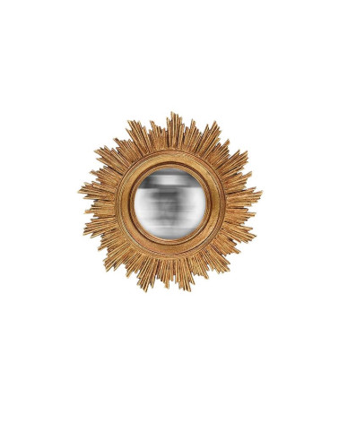 Miroir convexe soleil doré