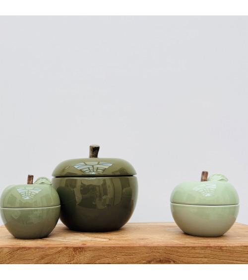 bougie parfumée sauge pomme verte matcha céramique décoration