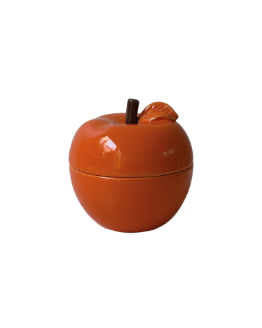 bougie parfumée orange pomme orange céramique décoration