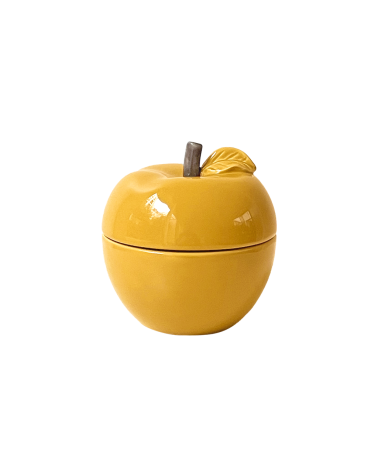 bougie parfumée patchouli pomme jaune safran céramique décoration