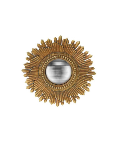 Miroir soleil doré vintage décoration murale salon chic