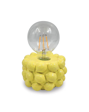 Lampe décorative citron à piles