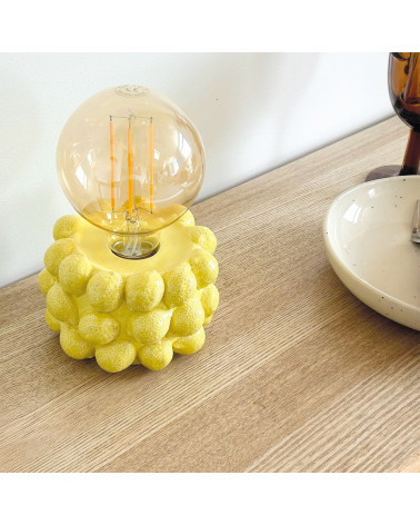 Lampe décorative citron à piles