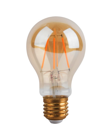 Ampoule Globe LED classique ambre 8W E27