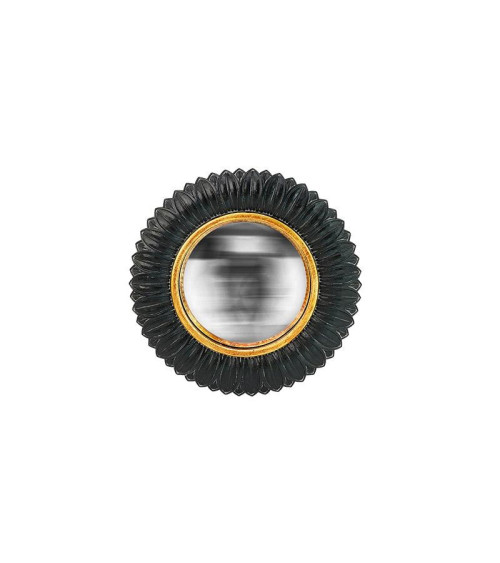 Miroir rond fleur convexe -...