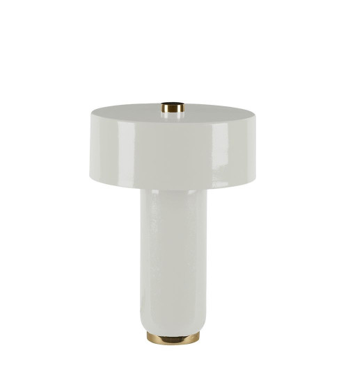 Lampe Manto Blanche design minimaliste en métal blanc, éclairage d'ambiance moderne