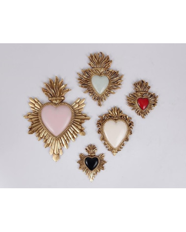 Ex-voto coeur sacré noir