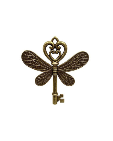 Décoration murale en forme de clé avec ailes de libellule -HOMEDÉCO by Béa