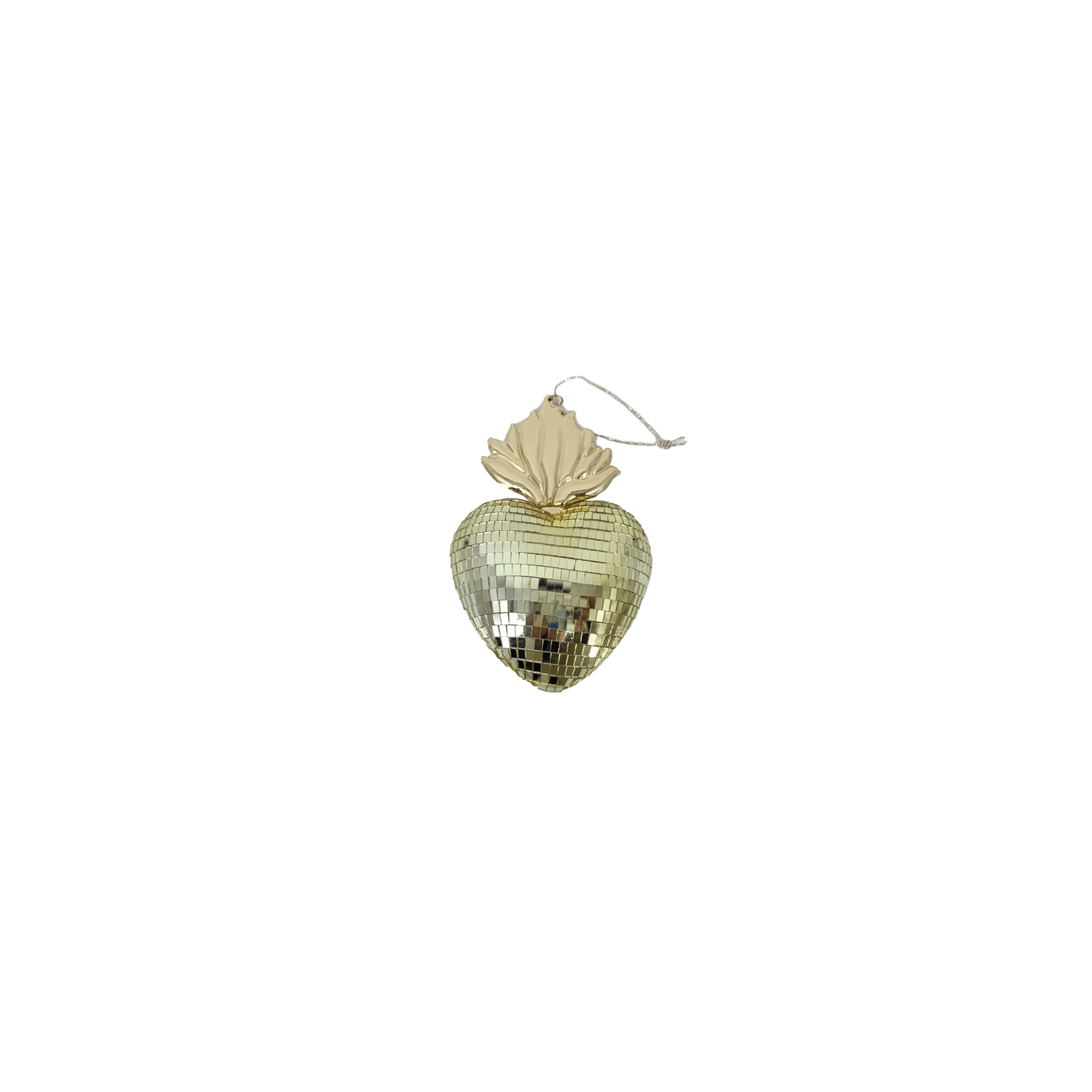 Boule à facettes en forme de coeur Ex-Voto doré HOMEDÉCO by Béa