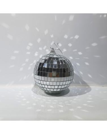 Boule disco miroir diamètre 10 cm idéale pour une ambiance festive et rétro