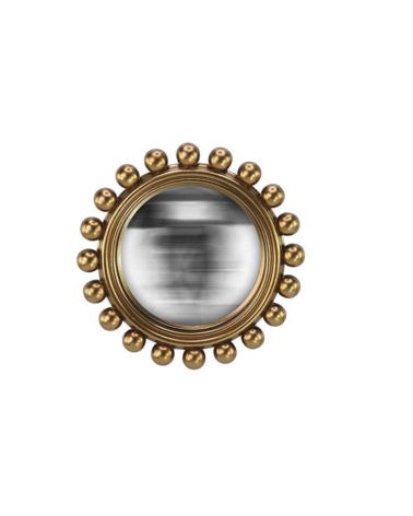 miroir convexe boules doré décoration murale