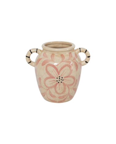 Vase Lucia rose - Vase en céramique artisanal