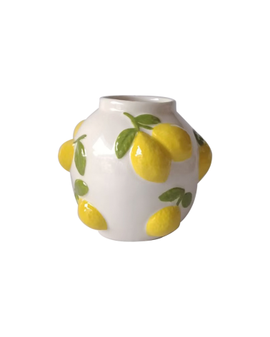 Vase céramique boule citron