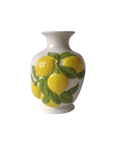 Vase céramique haut citron