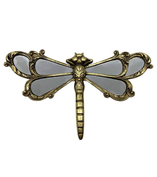 décoration murale libellule dorée miroir décoration intérieure murale élégante