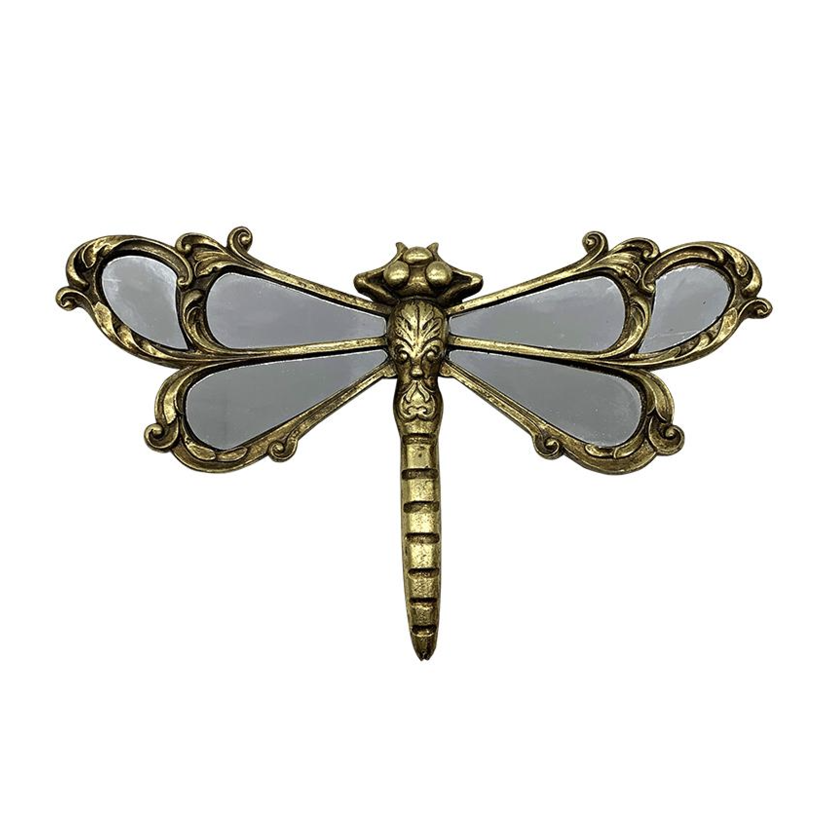 décoration murale libellule dorée miroir décoration intérieure murale élégante