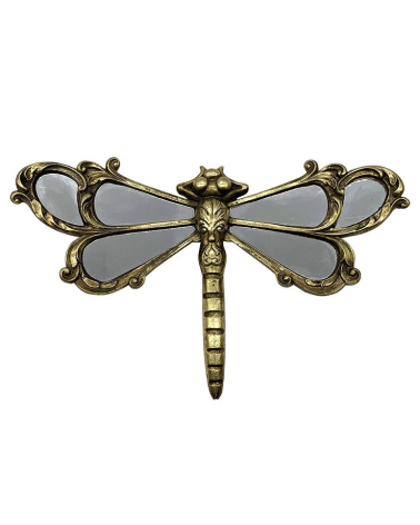 décoration murale libellule dorée miroir décoration intérieure murale élégante