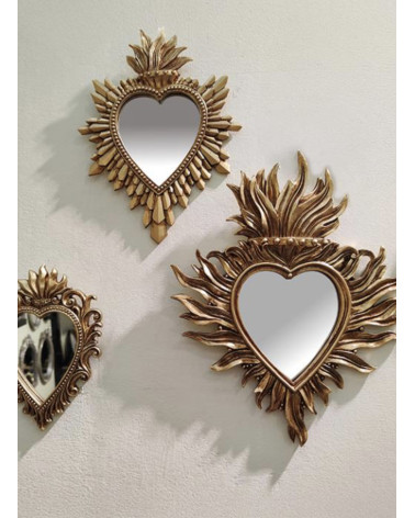 Miroir Ex-Voto doré