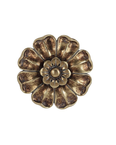 Décoration mural fleur doré 10 cm