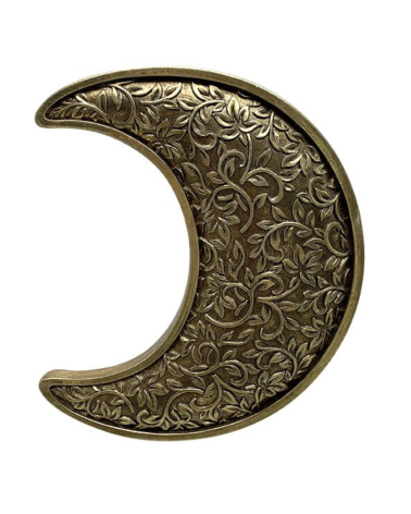 Décoration murale lune dorée bohème chic – Motifs floraux