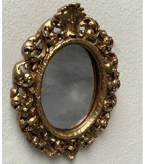 miroir baroque doré détail cadre ancien décoratif