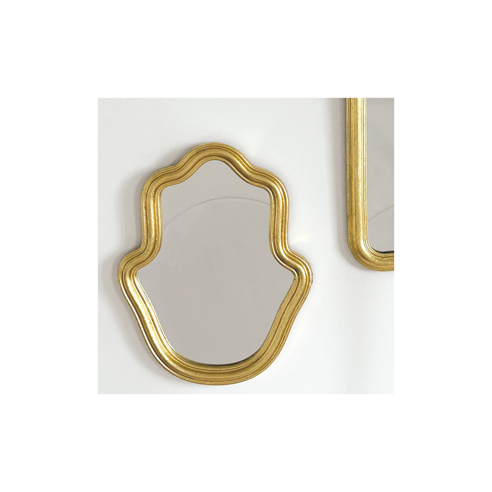 miroir mural doré décoration intérieure bohème chic mur décoratif