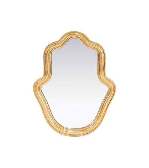 miroir mural doré vintage forme organique décoration murale élégante