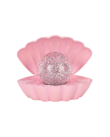 Lampe décorative coquillage rose lumineuse 17,5 cm – Lampe LED à piles ambiance