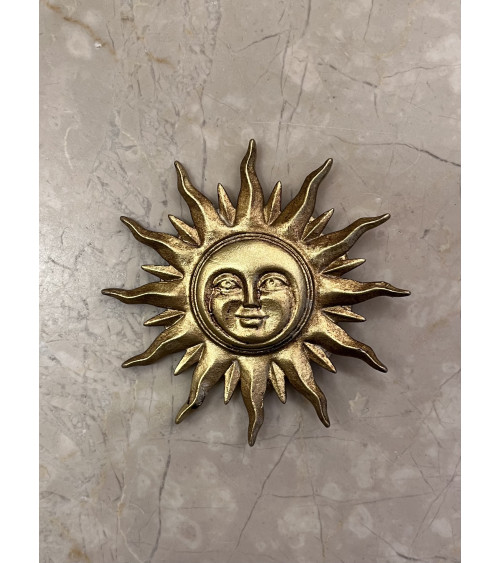 soleil doré décoratif mural ex-voto élégant décoration murale