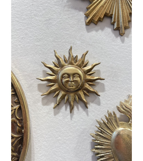 ex-voto soleil doré mural décoration intérieure bohème chic