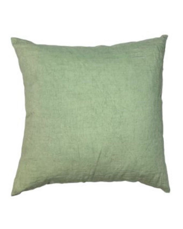 housse de coussin en lin eucalyptus 50x50 cm décoration naturelle bohème chic