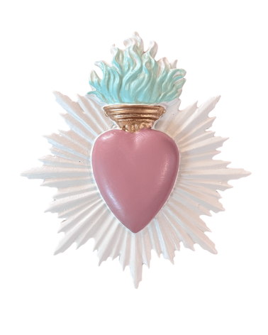 Ex-voto blanc et rose