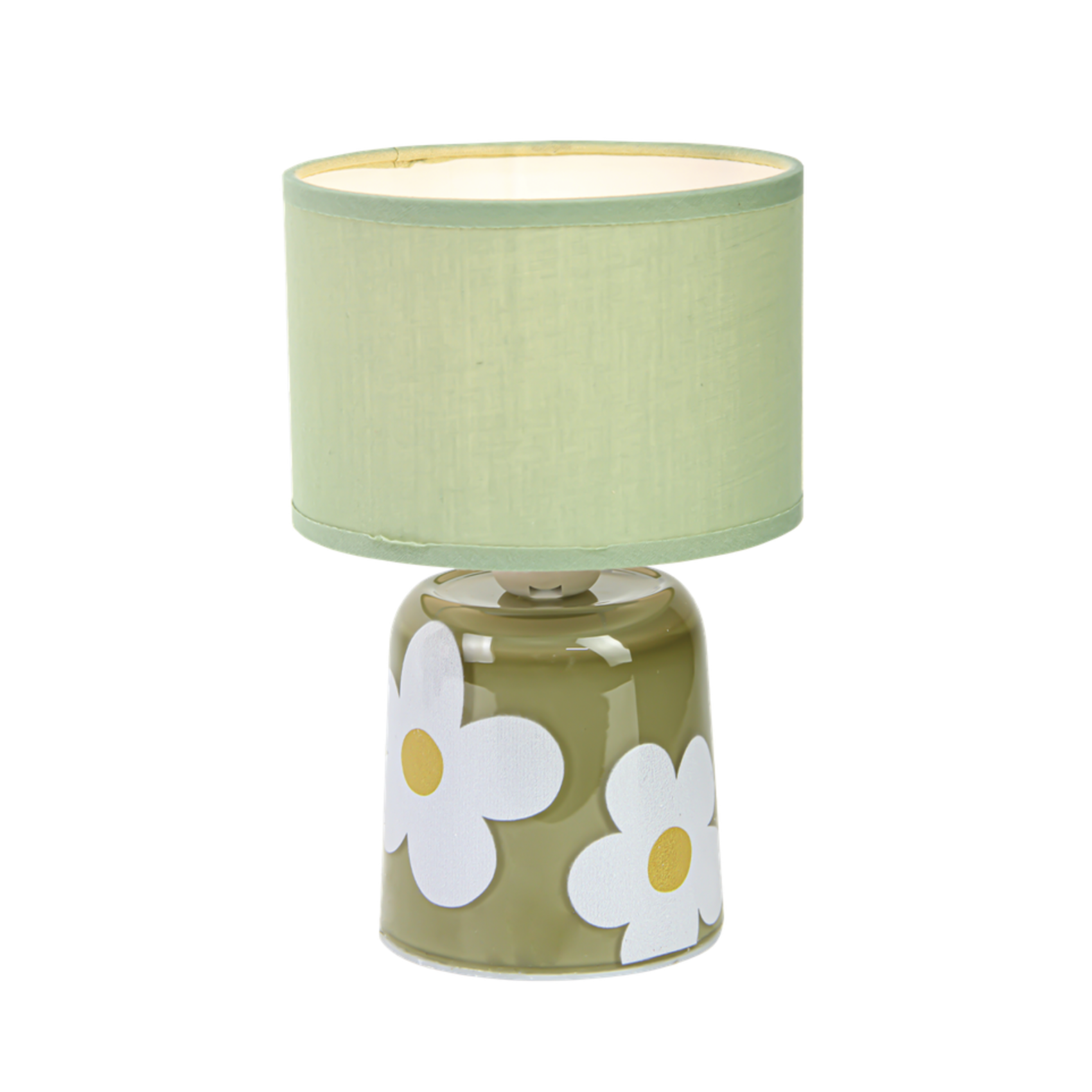 Lampe à poser LED fleurs vert décoration rétro bohème