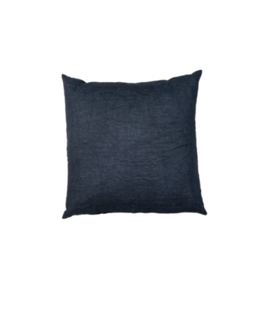 housse de coussin en lin carbone 50x50 decoration moderne