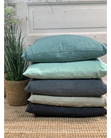 Coussin en lin - Carbone