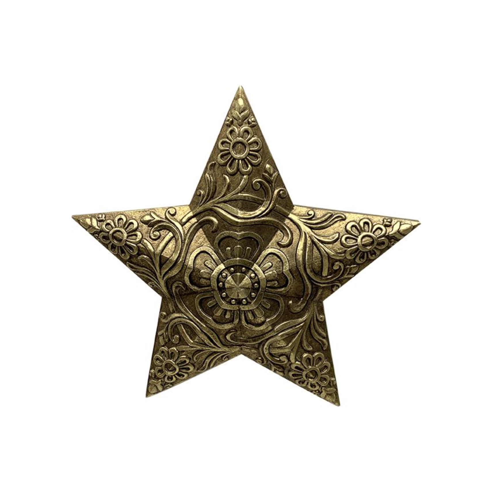 Étoile murale dorée en résine décoration céleste murale bohème chic