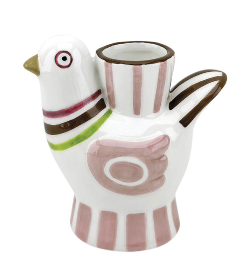 Soliflore oiseau en faïence décoration intérieure nature bohème chic